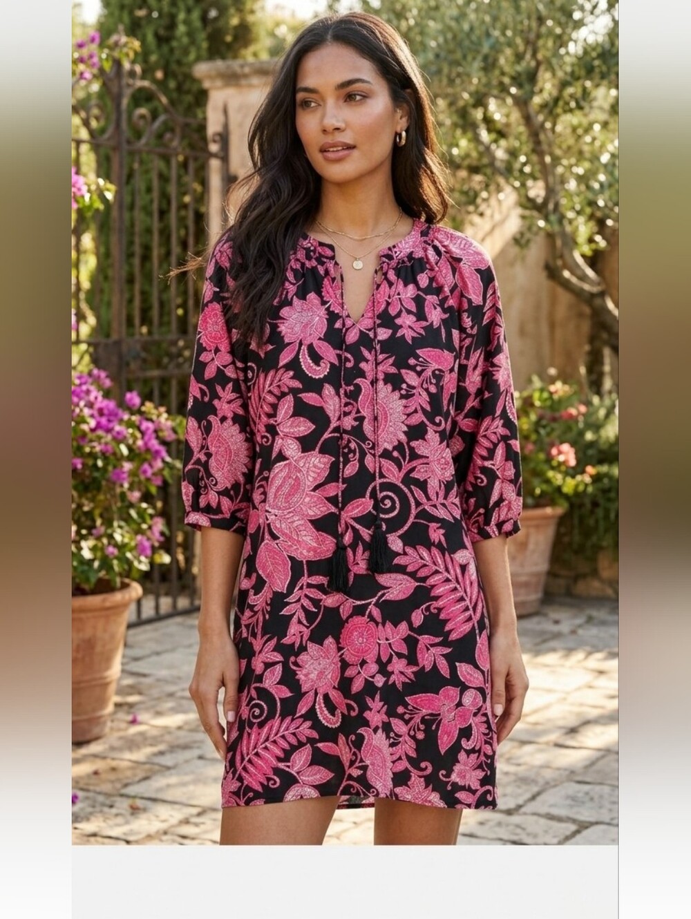 Johnny Was Alycia Tassel Dress